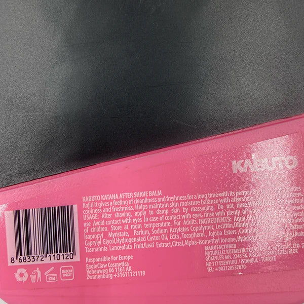 Kabuto Katana Freshness Shaving Balm Pink Saya
