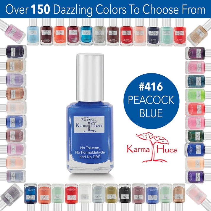 Karma Naturals Nail Polish - Peacock Blue
