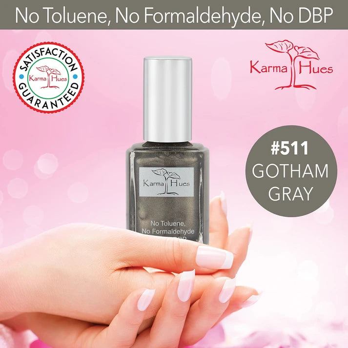 Karma Naturals Nail Polish - Gotham Gray