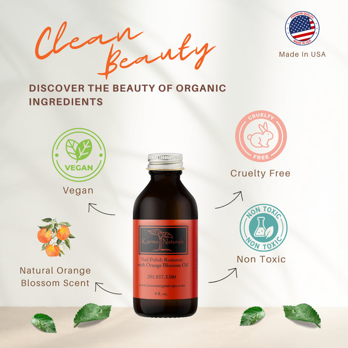 Karma Naturals Nail Polish Remover with Soybean and Orange Blossom Oil