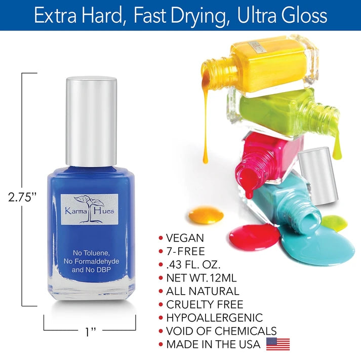 Karma Naturals Nail Polish - Peacock Blue