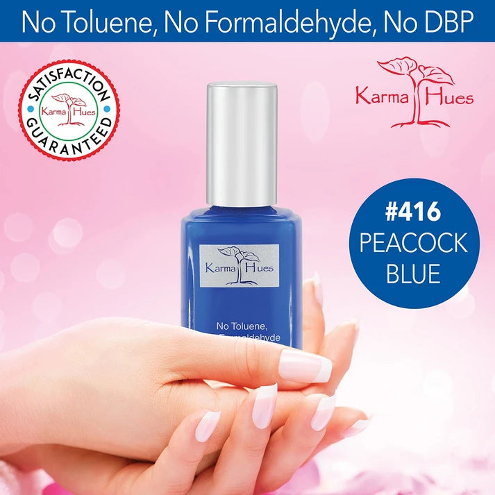 Karma Naturals Nail Polish - Peacock Blue