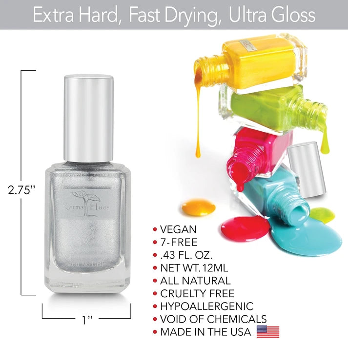 Karma Naturals Nail Polish - Snowflakes on 5th