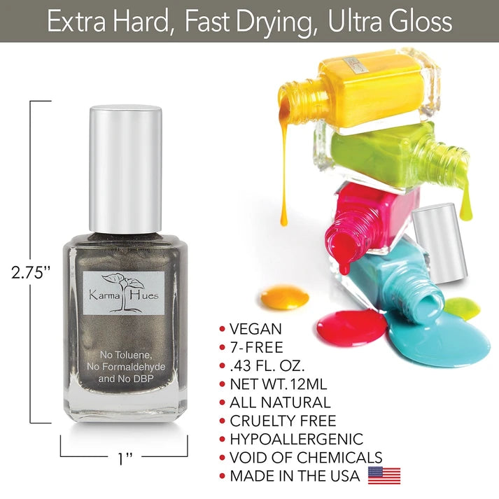 Karma Naturals Nail Polish - Gotham Gray