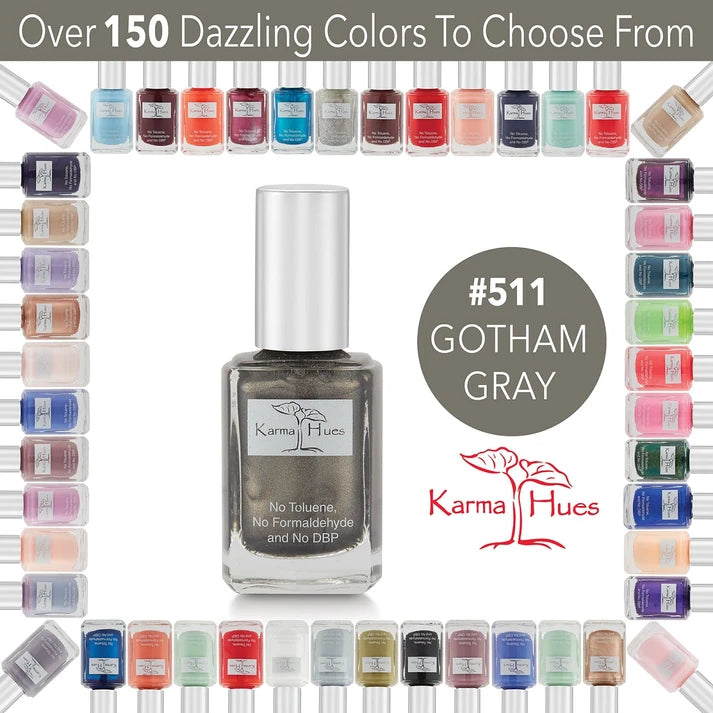 Karma Naturals Nail Polish - Gotham Gray