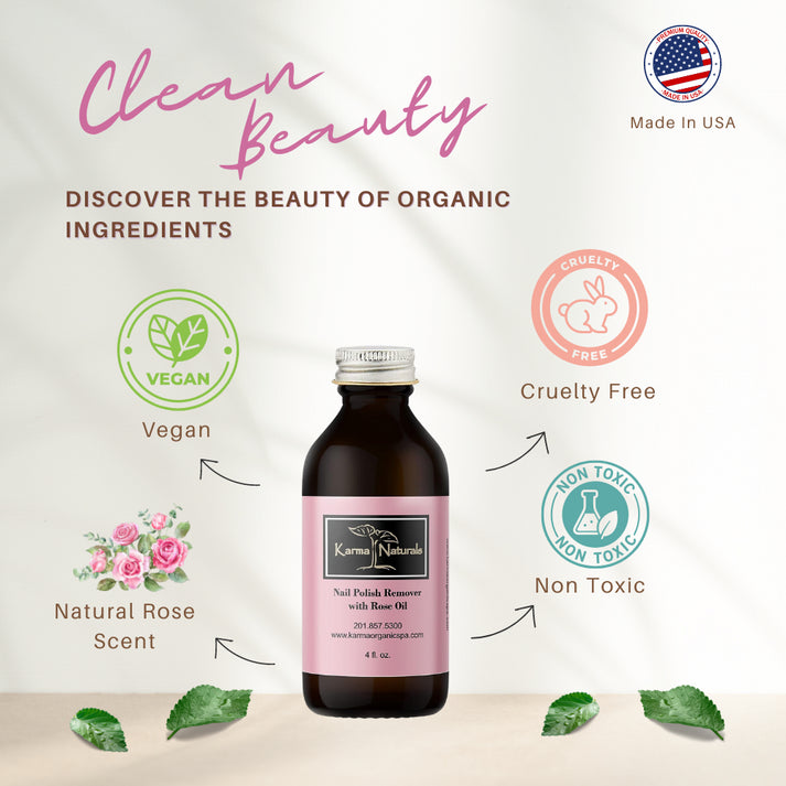Karma Naturals Nail Polish Remover with Soybean and Rose Oil