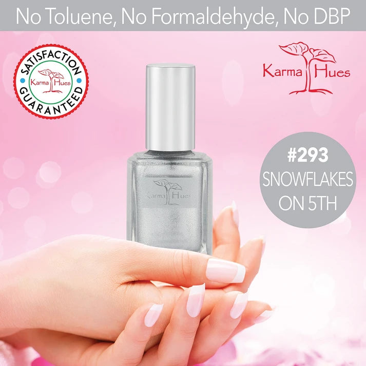 Karma Naturals Nail Polish - Snowflakes on 5th