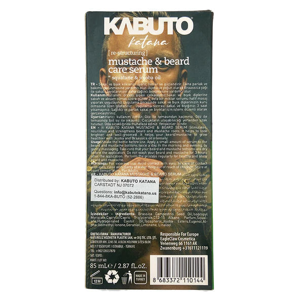 Kabuto katana Mustache & Beard Serum 85ml