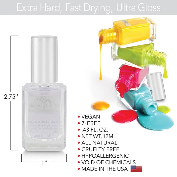 Karma Naturals 2 in 1 Base & Top Coat -Nail Polish