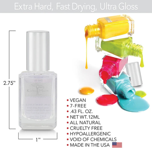 Karma Naturals 2 in 1 Base & Top Coat -Nail Polish