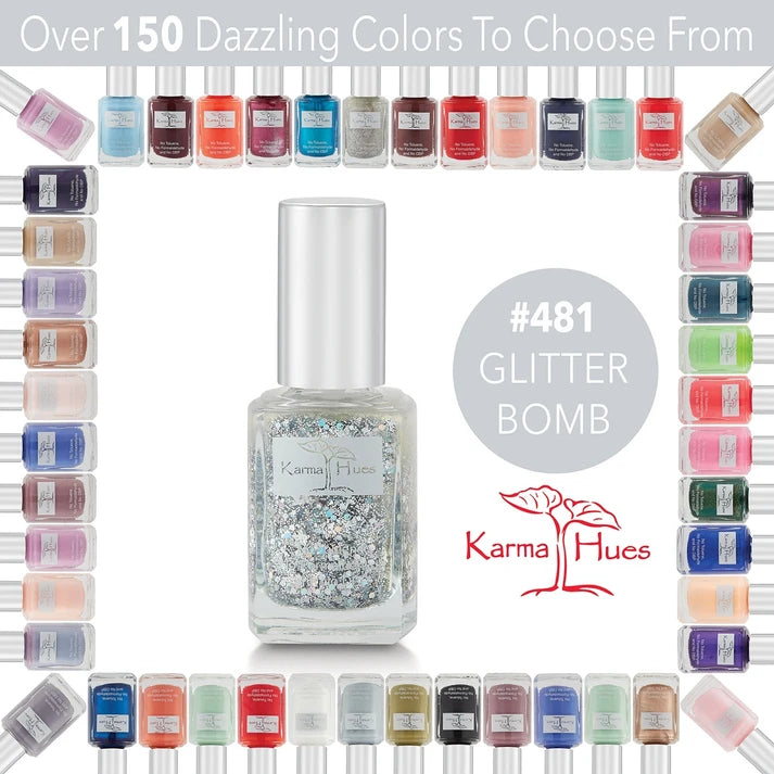 Karma Naturals Nail Polish - Glitter Bomb